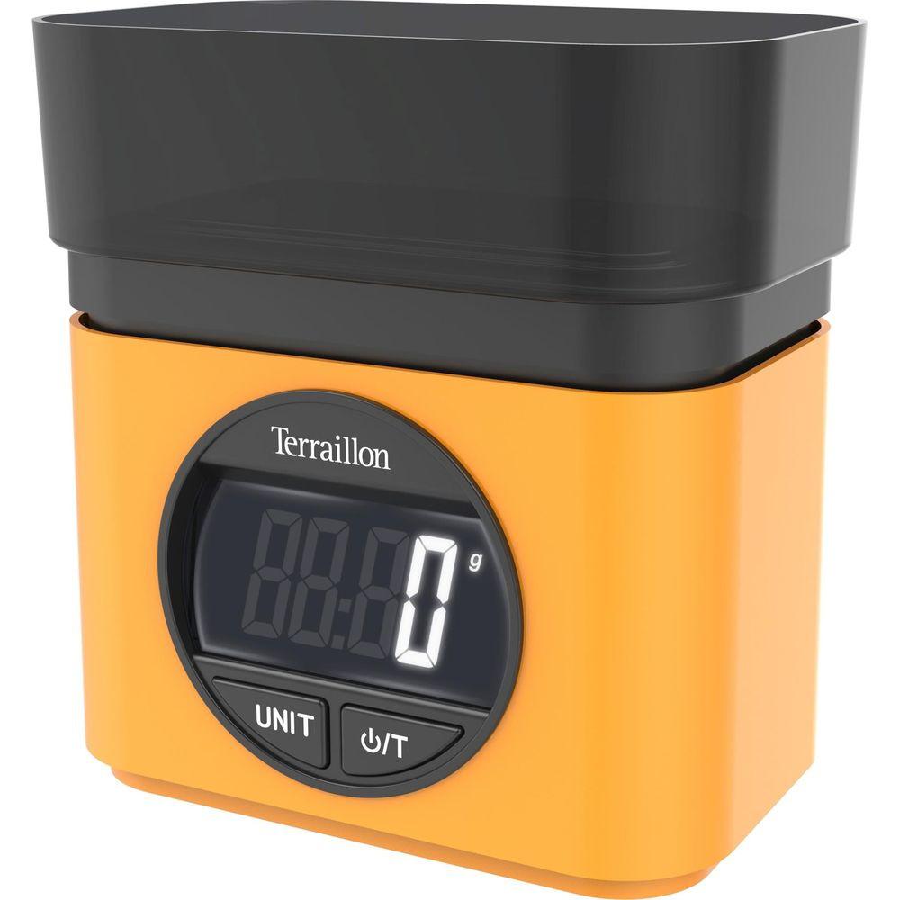 Terraillon Terraillon BA22 Nero, Giallo Superficie piana Bilancia da cucina elettronica  