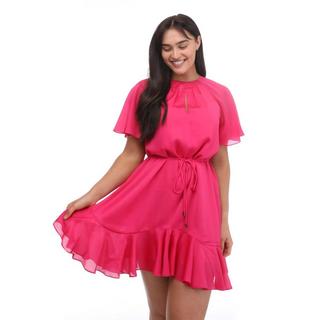 TED BAKER Elsieee Minikleid Geriffelter Saum  