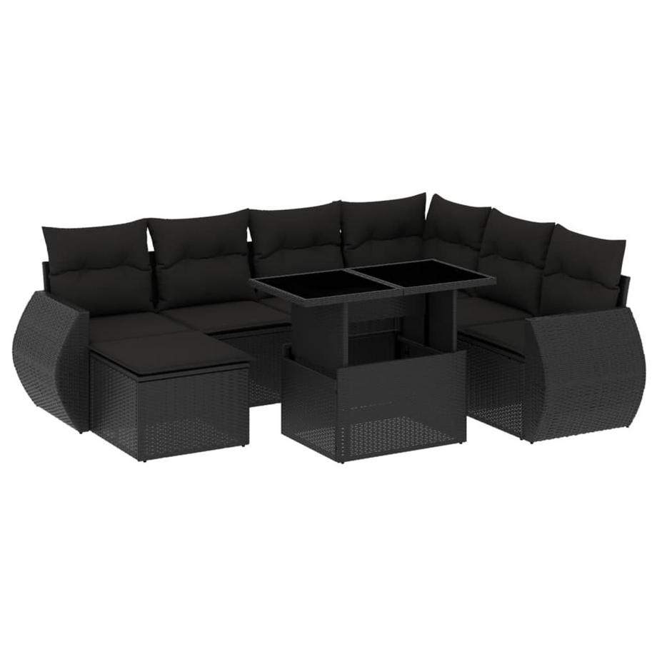 set divano da giardino Polirattan