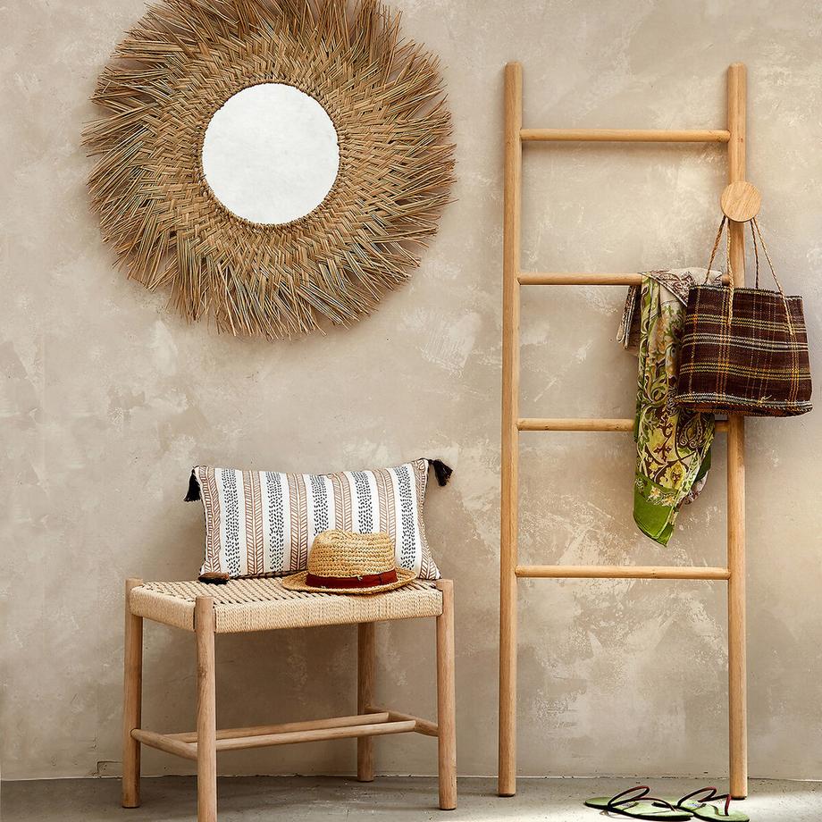 La Redoute Intérieurs Miroir rond forme soleil en herbier Ø70 cm  