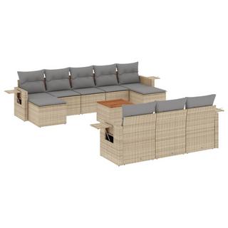 VidaXL set divano da giardino Polirattan  