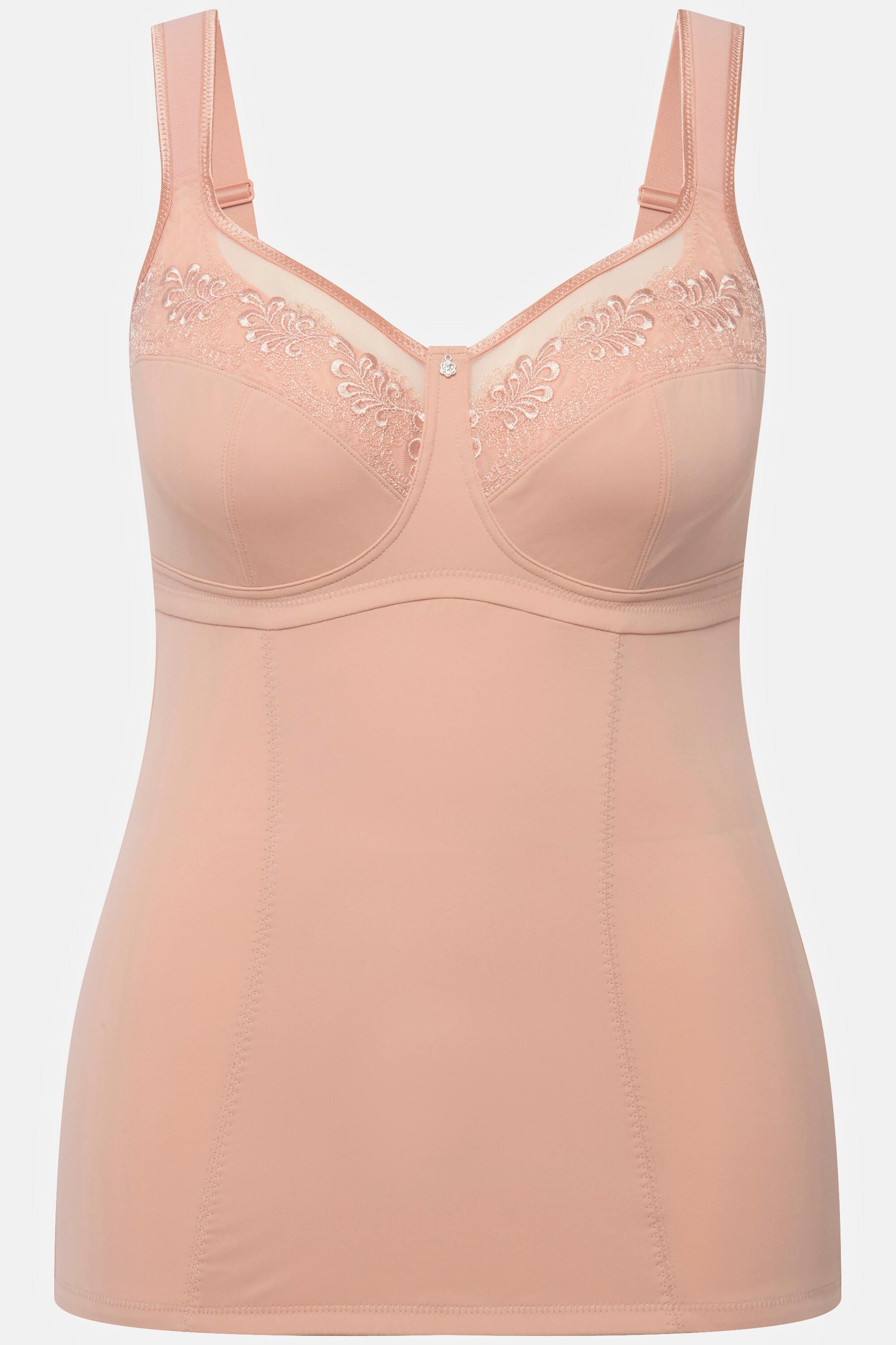 Ulla Popken Haut Sculptant Broderies Powermesh Bretelles Ajustables  