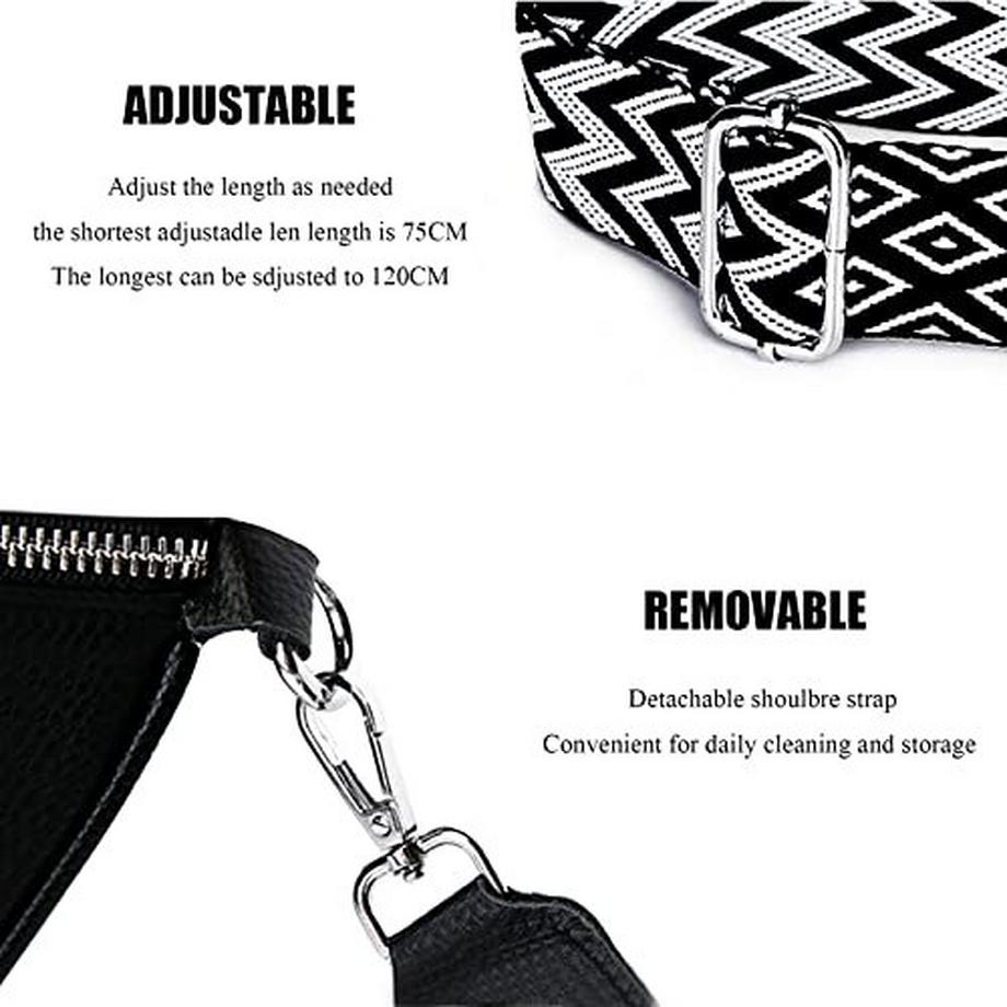 Only-bags.store Sac Bandoulière Large Sangle Cuir Petit Sac Épaule Fermeture Éclair  