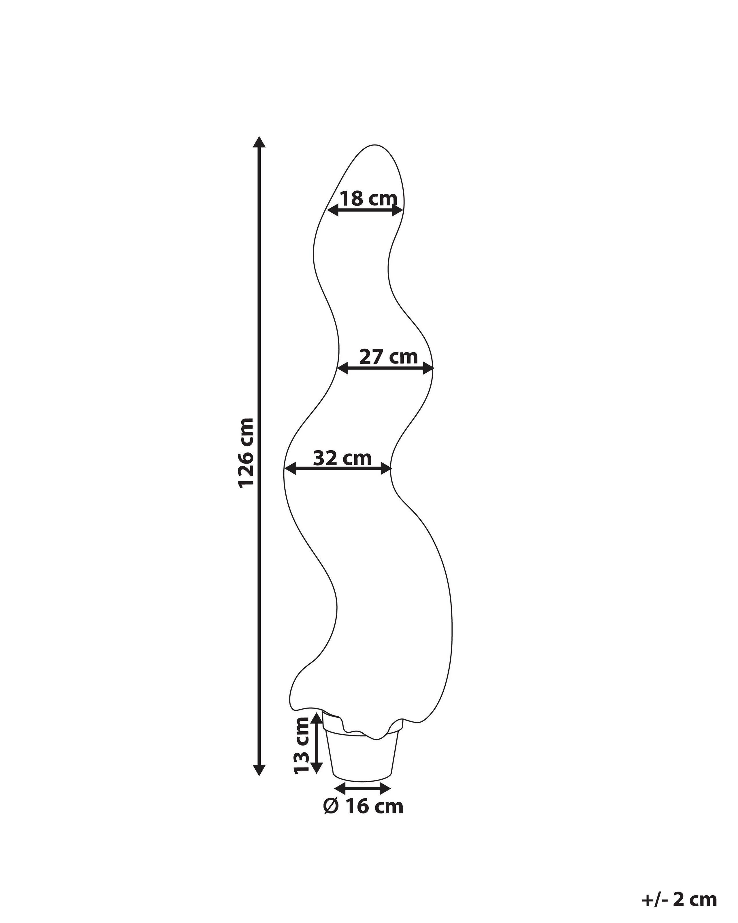 Beliani Kunstpflanze aus Kunststoff CYPRESS SPIRAL TREE  