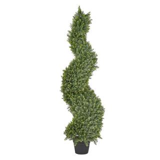 Beliani Plante artificielle en Matière synthétique CYPRESS SPIRAL TREE  