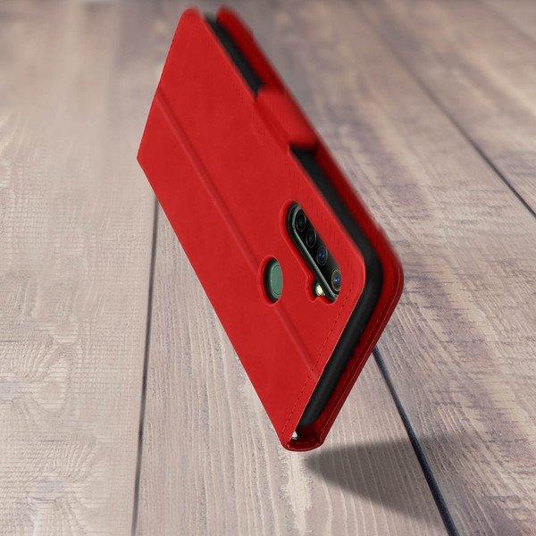 Avizar  Étui Realme 6i portefeuille Rouge 