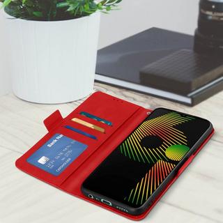 Avizar  Étui Realme 6i portefeuille Rouge 