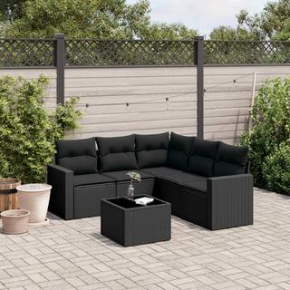 VidaXL set divano da giardino Polirattan  