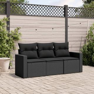 VidaXL set divano da giardino Polirattan  