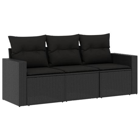 VidaXL set divano da giardino Polirattan  