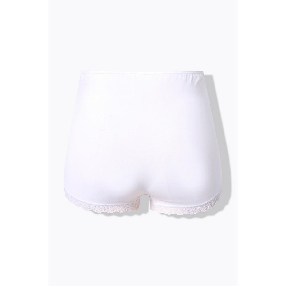 Ulla Popken Bellieva Bermuda Gainant Empiècement Ventre Dentelle Ourlet  