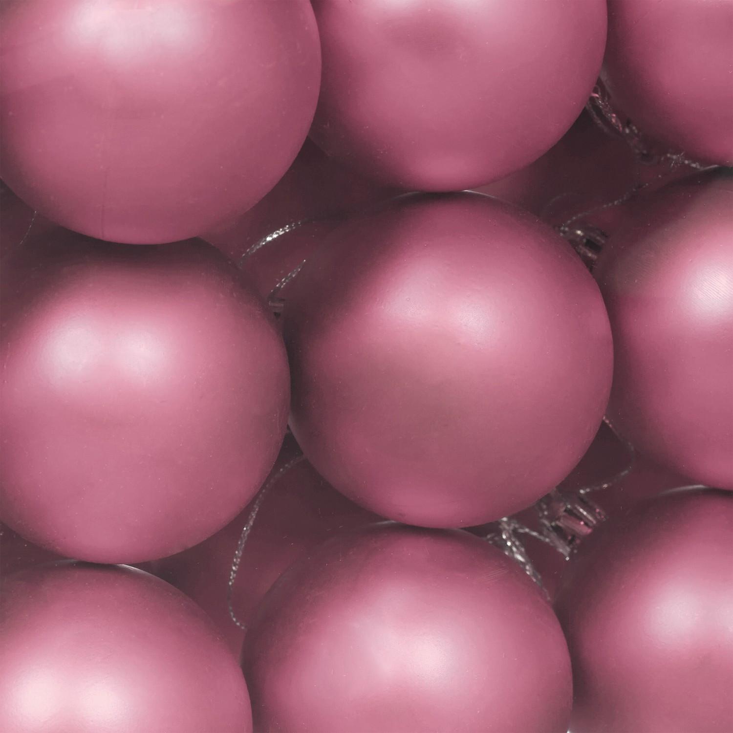 Northix Mattes Weihnachtskugeln-Set  