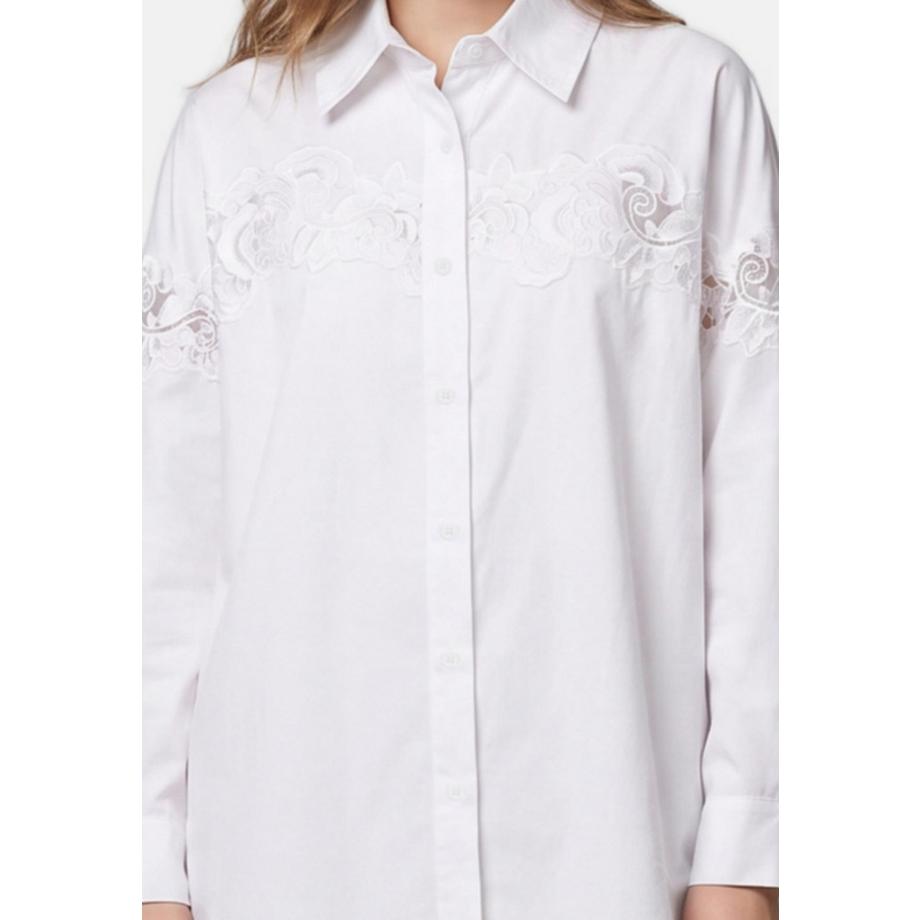 Chiara Ferretti Blusa con dettagli in pizzo  