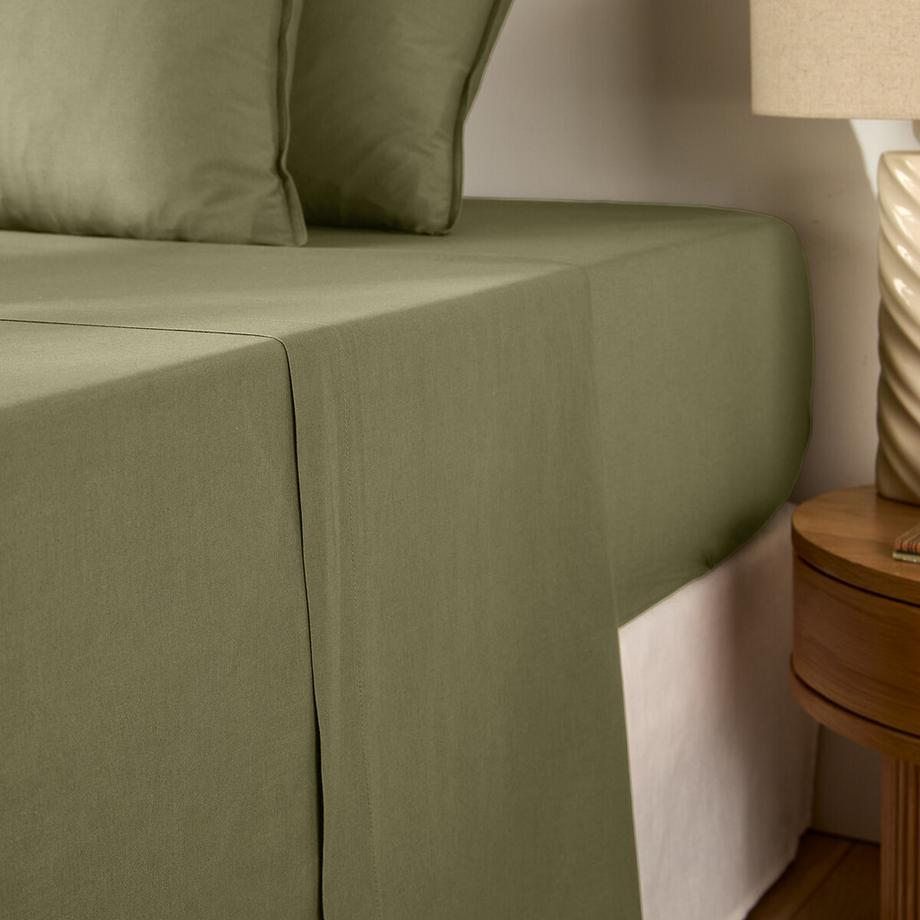 Leintuch Scenario aus vorgewaschener Baumwolle