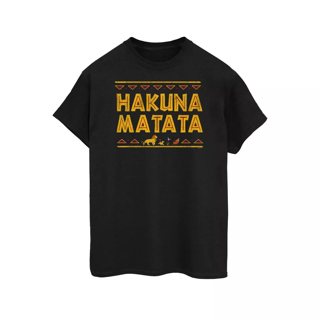 Disney - The Lion King Hakuna Matata TShirt, für Damen, Schwarz, Größe XL