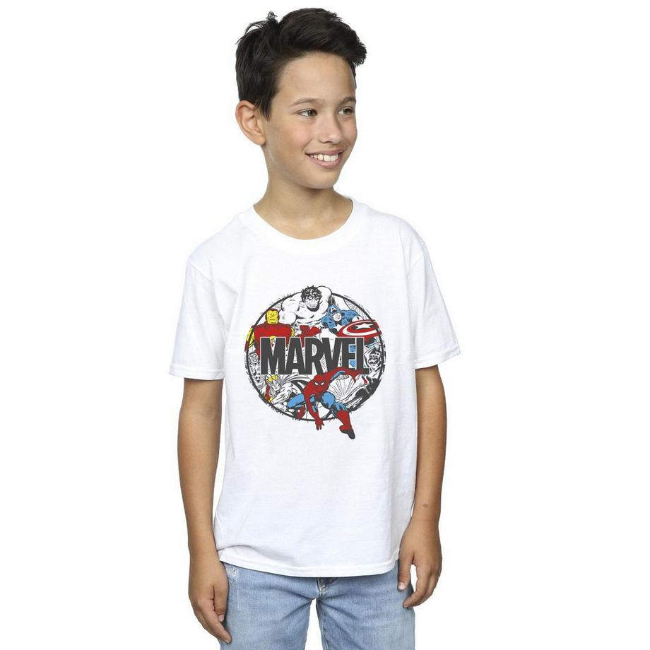 MARVEL  Character Circle TShirt 
