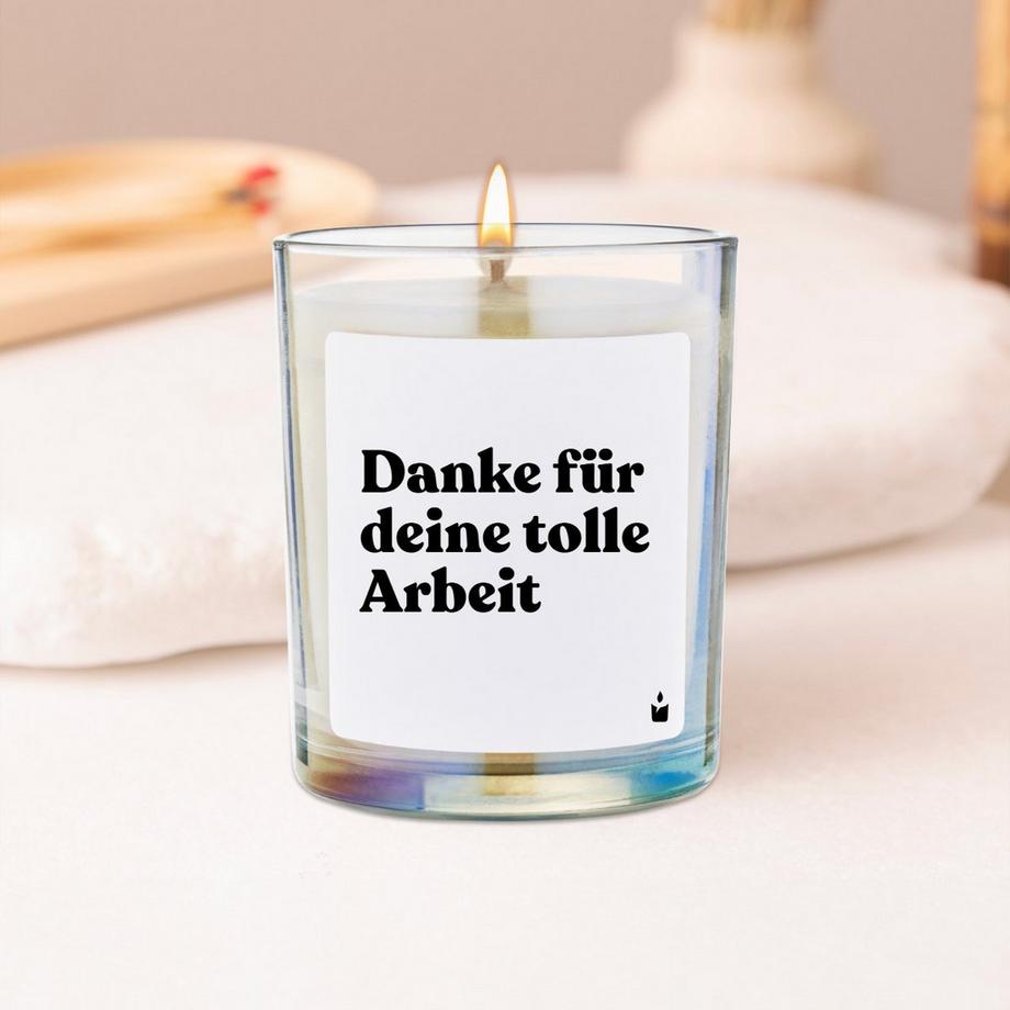 CandleHand Duftkerze Flowery Danke für deine tolle Arbeit  