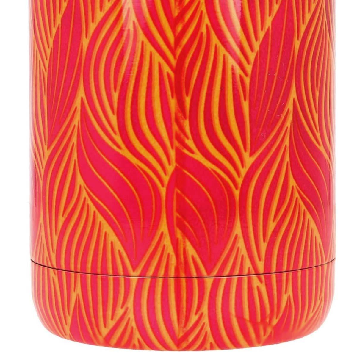 Quokka Bottiglia Termica a Doppia Parete Motivo Fogliame Stilizzato  