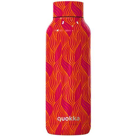 Quokka Bottiglia Termica a Doppia Parete Motivo Fogliame Stilizzato  