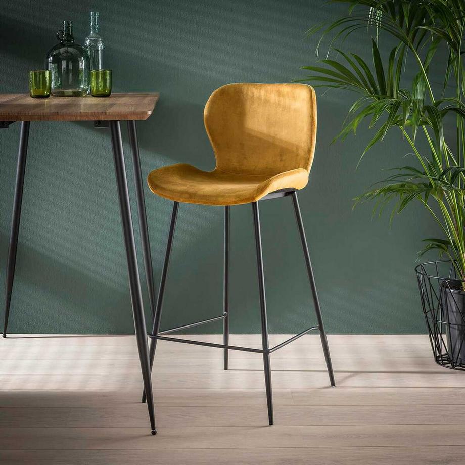 Sgabello Osaka Velvet oro