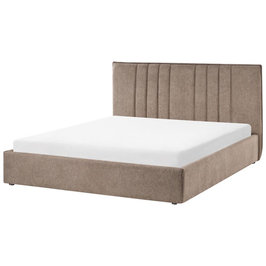 Beliani Letto contenitore en Tessuto  TARASCON  