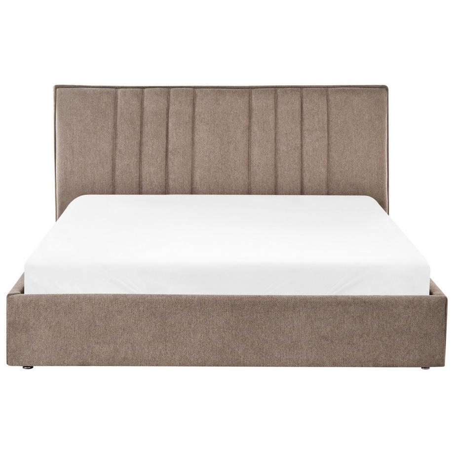 Beliani Letto contenitore en Tessuto  TARASCON  