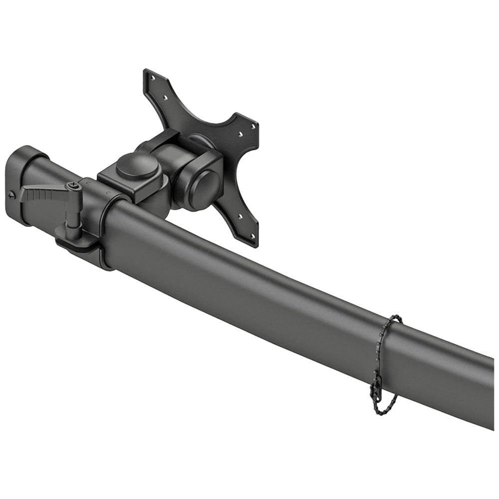 NewStar  3 scomparti Supporto da tavolo per monitor 25,4 cm (10) - 68,6 cm (27) Nero Regolabile in altezz 