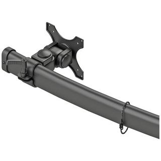 NewStar  3 scomparti Supporto da tavolo per monitor 25,4 cm (10) - 68,6 cm (27) Nero Regolabile in altezz 