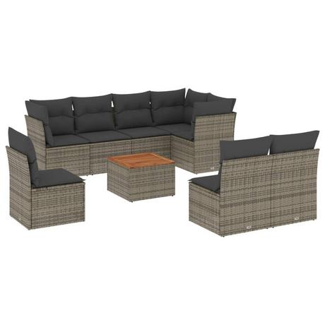 VidaXL Garten sofagarnitur poly-rattan  