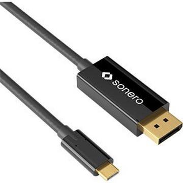 sonero X-UCC020 1,5 m DisplayPort USB Typ-C Schwarz