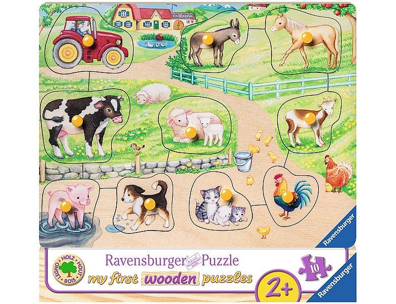 Ravensburger  Puzzle Morgens auf dem Bauernhof (10Teile) 