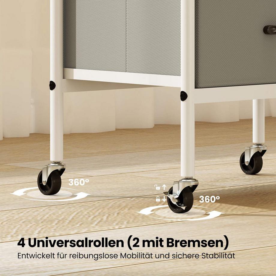 Northix Mobiler Aufbewahrungswagen mit Schubladen  