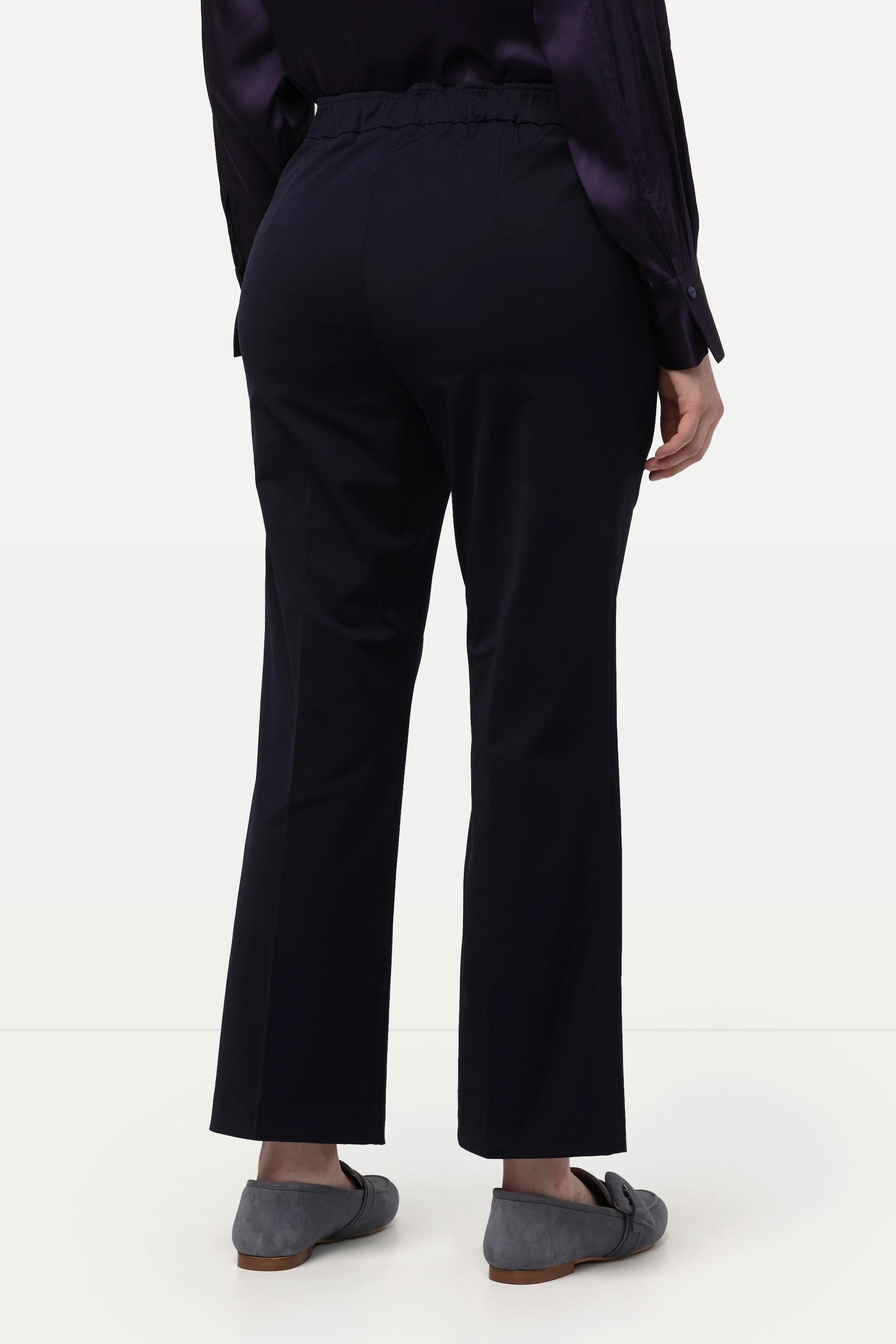 Ulla Popken  Pantalon bootcut 7/8, jambe étroite et bas évasé 