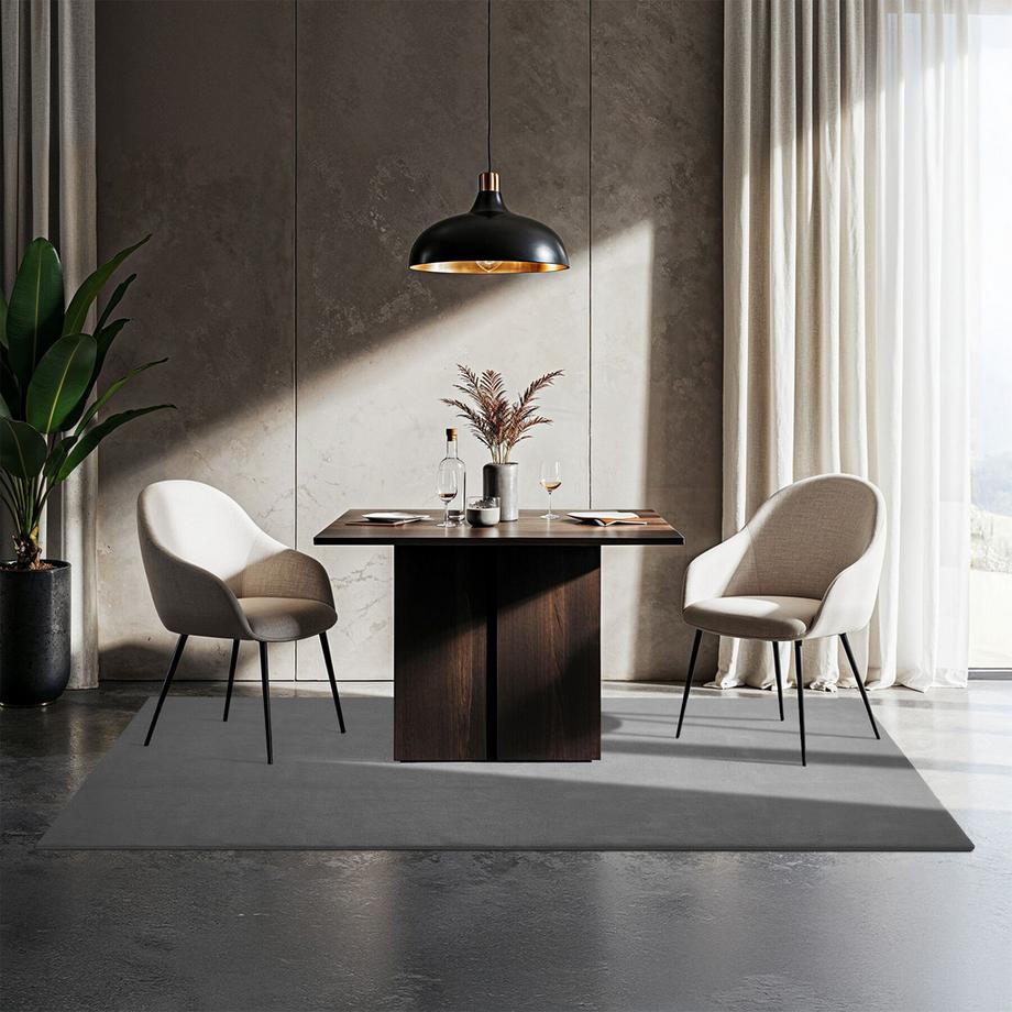 Tectake Tapis à poils ras SOFT ZONE surface douce, poids du velours 1630 g/m²  
