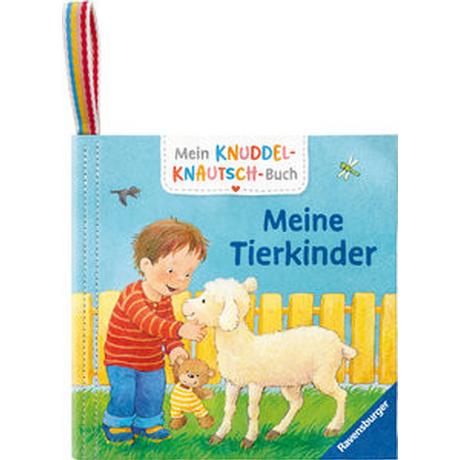 Mein Knuddel-Knautsch-Buch: Meine Tierkinder; weiches Stoffbuch, waschbares Badebuch, Babyspielzeug ab 6 Monate Grimm, Sandra; Senner, Katja (Illustrationen) Gebundene Ausgabe 