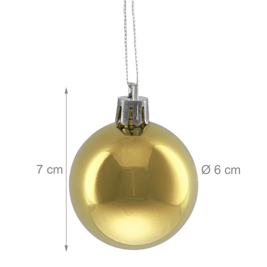 Northix Christbaumkugeln-Set, 50er-Pack  