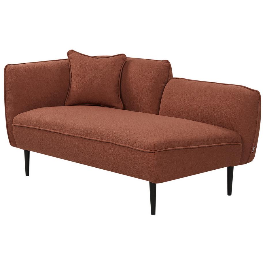 Beliani Linksseitige Chaiselongue aus Bouclé  CHEVANNES  