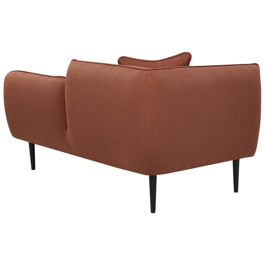 Beliani Linksseitige Chaiselongue aus Bouclé  CHEVANNES  