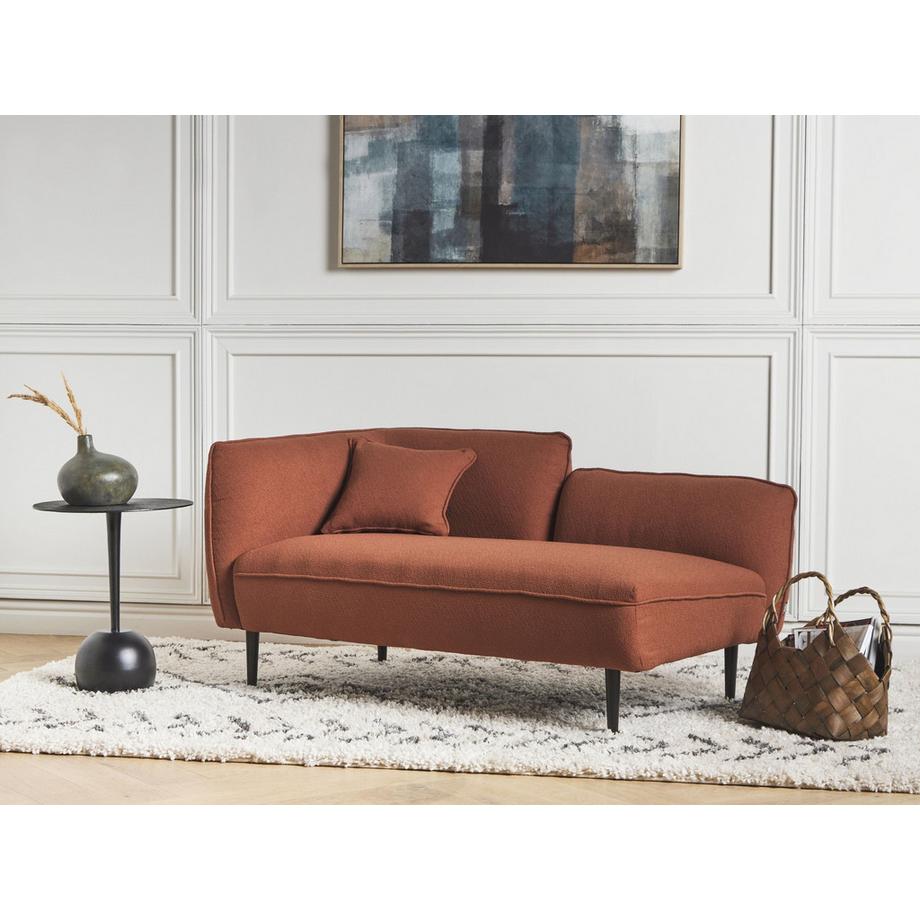 Beliani Linksseitige Chaiselongue aus Bouclé  CHEVANNES  