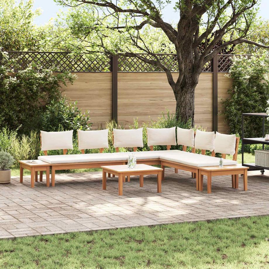 VidaXL Divano da giardino Legno massello di teak  