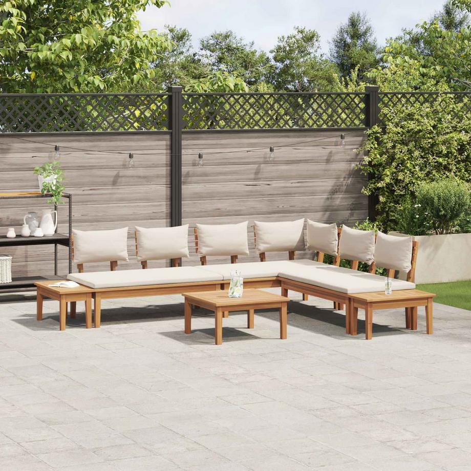 VidaXL Divano da giardino Legno massello di teak  