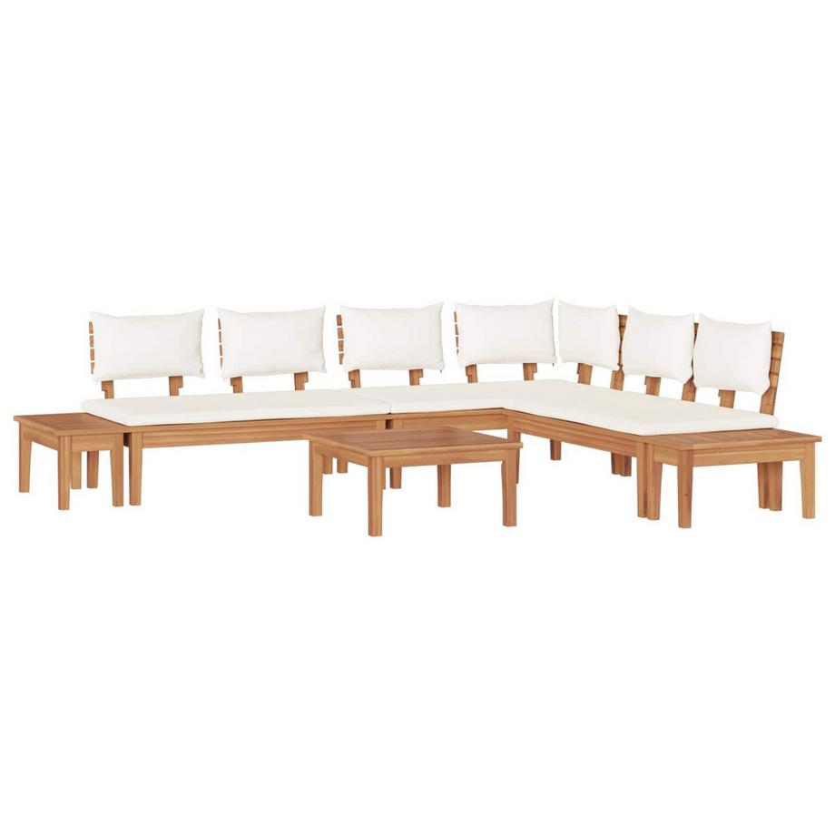 Divano da giardino Legno massello di teak