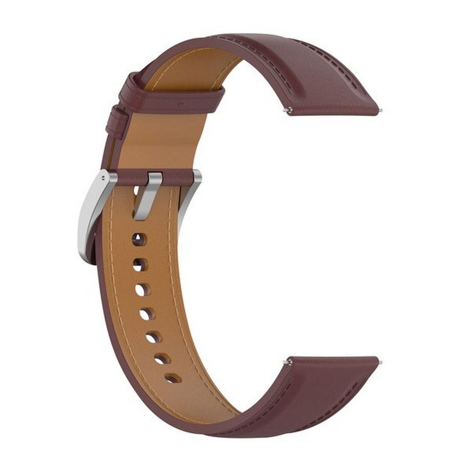 Avizar  Lederarmband Galaxy Watch 3, 45mm Braun 