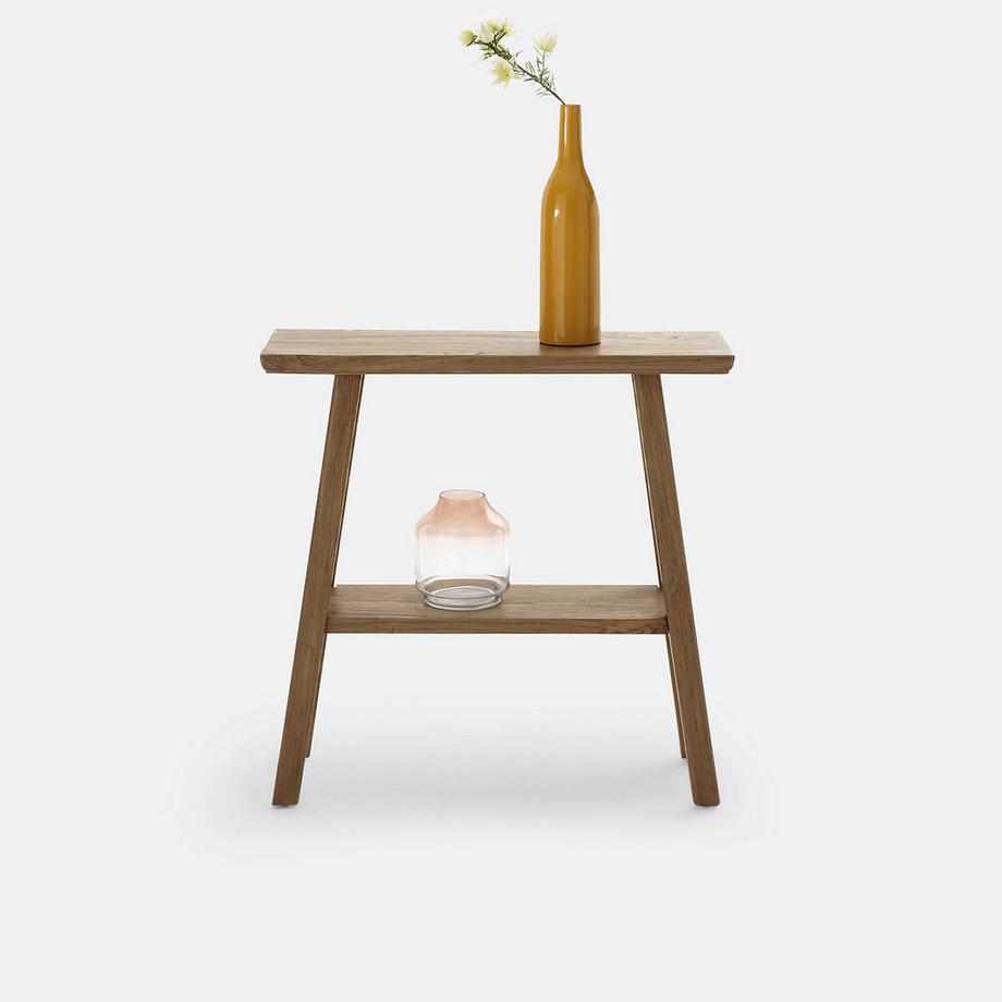 La Redoute Intérieurs Console double plateau orme massif ASAYO  