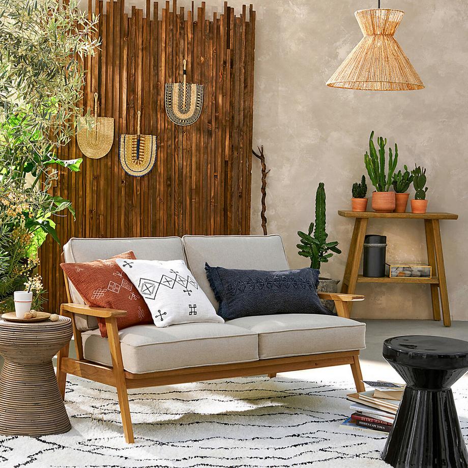 La Redoute Intérieurs Console double plateau orme massif ASAYO  