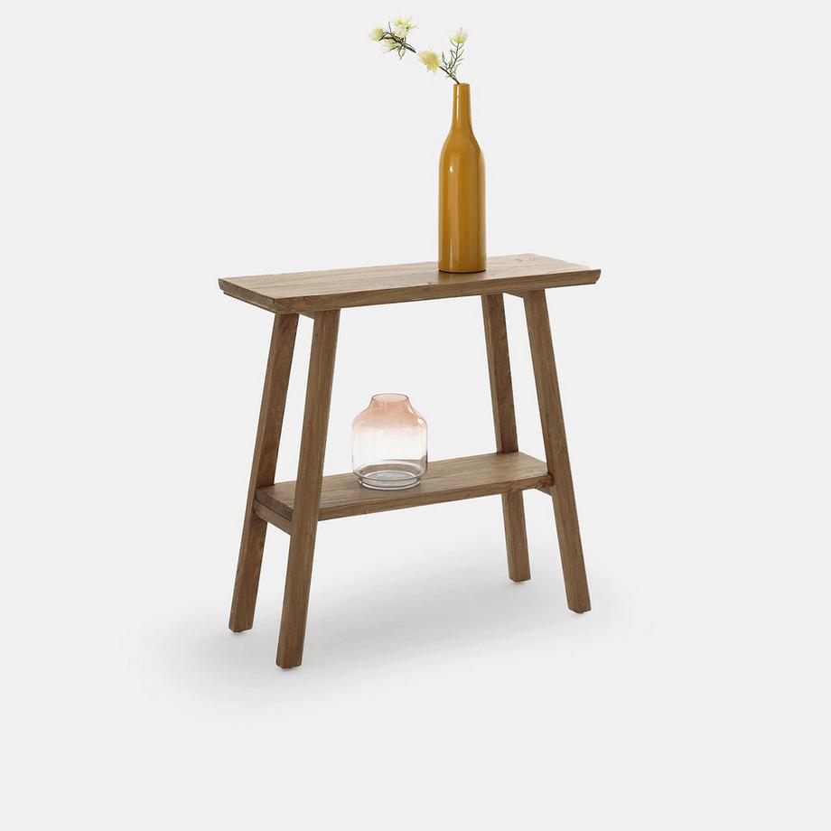 Console double plateau orme massif ASAYO