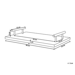 Beliani  Tablett aus Marmor Modern DIMARI 
