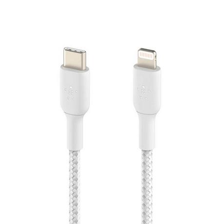 belkin  Cable iPhone en Nylon Belkin 1m Blanc 