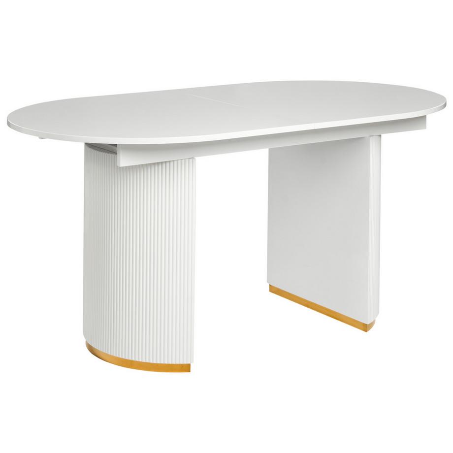 Beliani Table de salle à manger extensible en MDF  DULVERTON  