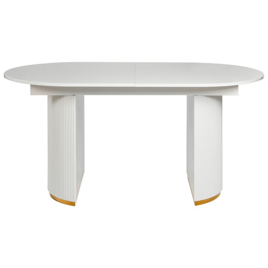 Beliani Table de salle à manger extensible en MDF  DULVERTON  